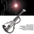 thumbnail image 4 of Electric Violin, Carbon Fibre And Maple Vivid Electric Silent Violin Adjustable Tone With Pickups For Beginners For Playing, 4 of 8