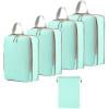weibbin Portable Travel Organizer Bag Compressed Five Piece Set Of Toiletries Cosmetics Clothes Shoes Compressed Storage Bag