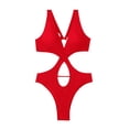 thumbnail image 4 of LSLJS Women's Sexy Solid Color Swimwear Slim Swimsuit Bikini Straped Swimsuits, 4 of 7