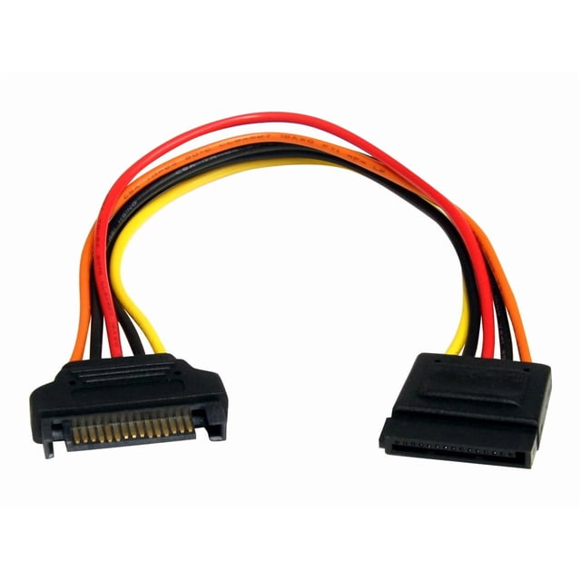StarTech.com 8in 15 pin SATA Power Extension Cable - 8 SATA power Extension Cable - 8 SATA power Extension cord - Power extension cable - SATA power (M) to SATA power (F) - 8 in - for P/N: PYO2SATA, PYO4SATA, SATAPOWADAP