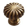 thumbnail image 1 of Antique Brass Cabinet Knobs Round Kitchen Knobs Modern Design Hardware for Cabinets and Drawers, 1 of 5