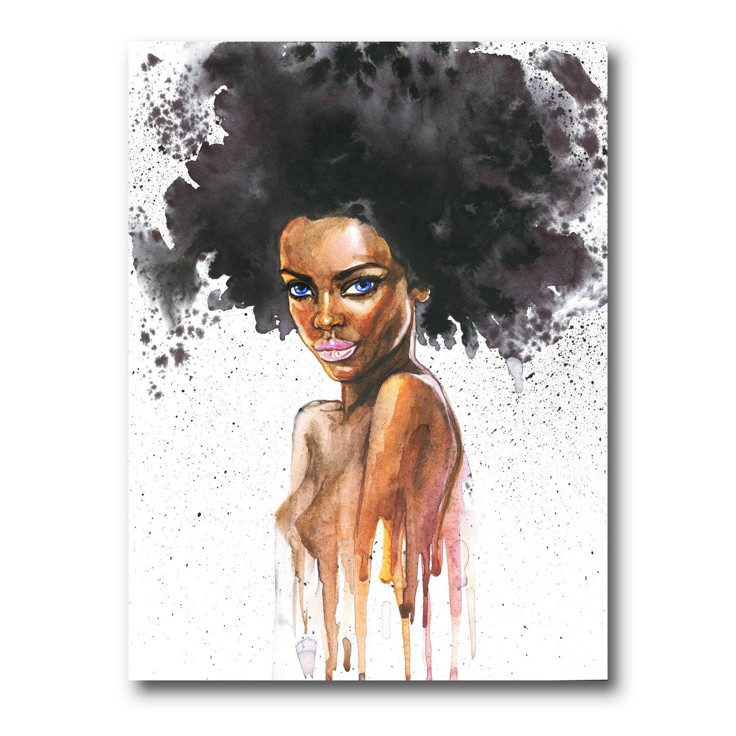 Designart Portrait de femme afro-américaine VII Art mural sur toile