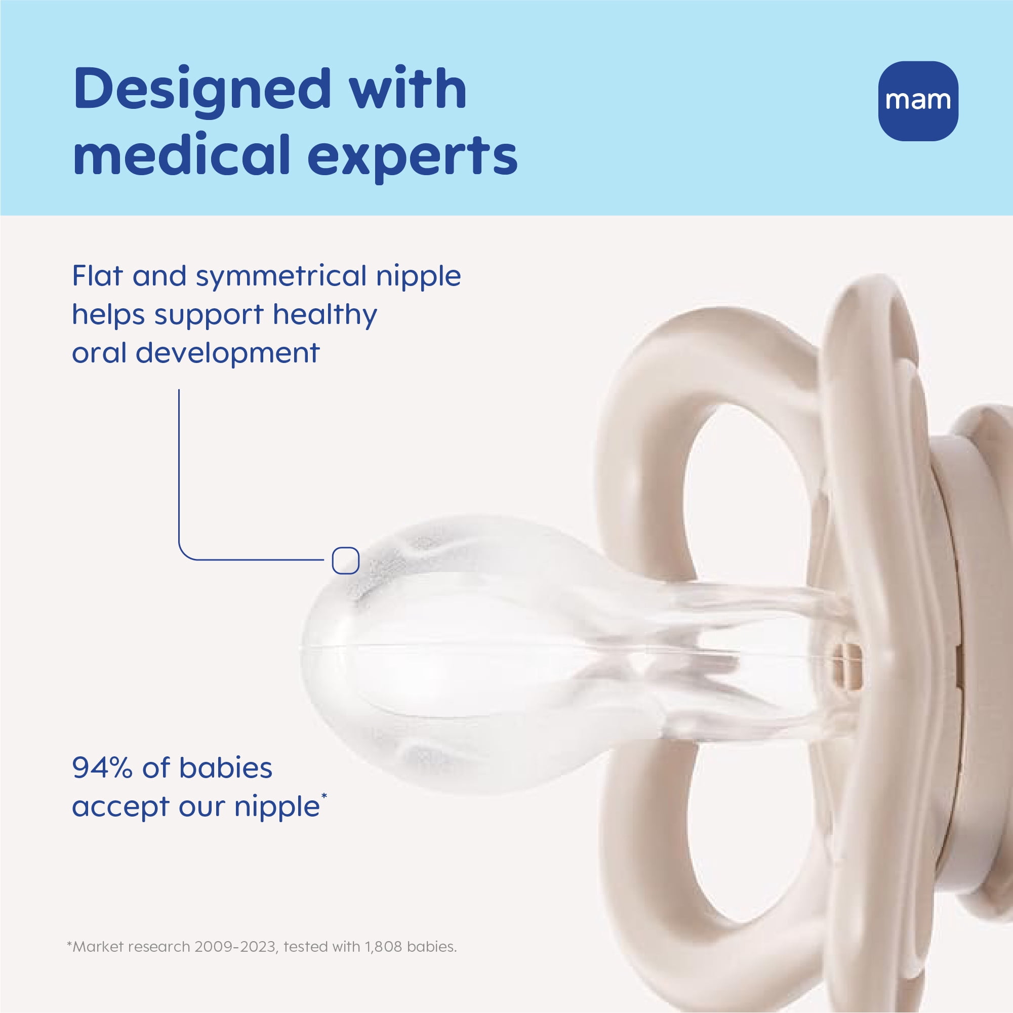 MAM Air Night Pacifiers (2 pack), MAM Sensitive Skin Pacifier 16+ Months, Glow in the Dark Pacifier, Best Pacifier for Breastfed Babies, Assorted, Baby Pacifiers