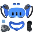 thumbnail image 1 of JUNWELL 7pcs Accessories Set Silicone Protective Cover for Meta Quest 3 (Green), 1 of 10