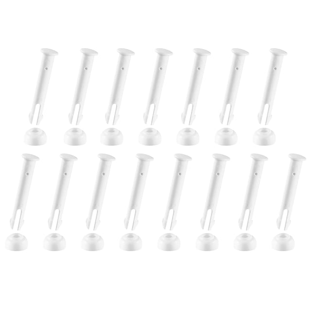 Leutsin 15 PCS Plastic Pool Joint Pins & 15 PCS Rubber Seals for 13'-24' Pools