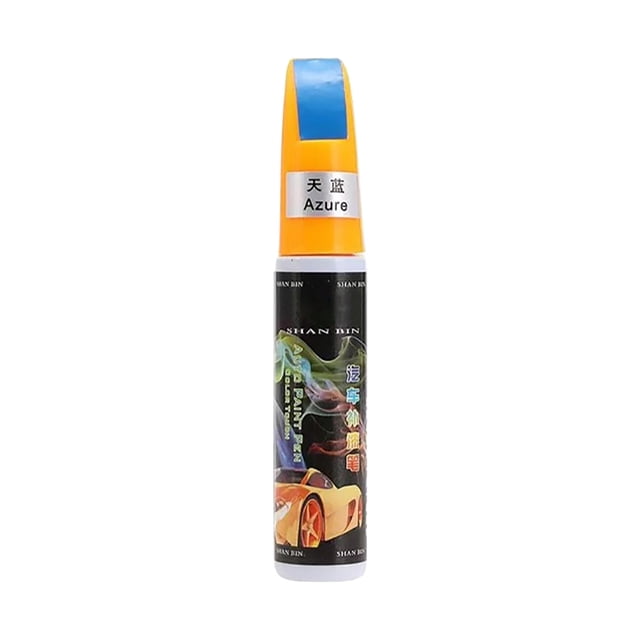Sky Blue 2-In-1 Car Scratch Repair Pen 12Ml Touch Up Paint For Vehicles Auto Body Scratches Metal Tip And Brush Included Fast Drying Formula Universal Color Matching For All Cars 0.7 Oz