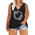 thumbnail image 1 of SMihono Womens Tops Womens Tank Top Women Oversize Summer Women Printed Color Dots V Neck Tank Sleeveless Tee Plus Tops Tank Tops for Women Womens Summer Tops, 1 of 7