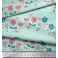 thumbnail image 3 of Soimoi Rayon Fabric Floral,Tree & Owl Kids Printed Fabric 1 Yard 42 Inch Wide, 3 of 3