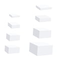 thumbnail image 2 of GUOOL Présentoir Cube en Acrylique 8x Rehausseur Emboîtable Supports pour Aliments Gâteau Dessert Blanc, 2 of 9