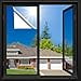 thumbnail image 3 of Lmlpt Privacy Window Film One Way Window Tint for Home Reflective Mirror Glass Tinting Sun UV Blocking Vinyl Door Coverings Sticker Heat Control Adhesive Static Cling,Diamond Silver,35.4X118.1inch, 3 of 4