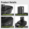 thumbnail image 4 of DM18RL Battery Adapter Converter with USB & Type-C Port for Use with R-yobi 18V Lithium Battery Tools, Converts De-Walt 20V Li-ion or Mil-Waukee 18V Li-ion Battery to R-yobi 18V Li-ion Battery, 4 of 10