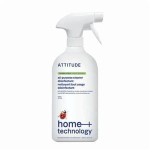 ATTITUDE technologie maison+, Désinfectant tout usage 99.99%, Thym & Des agrumes, 800 mL
