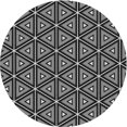 thumbnail image 1 of Ahgly Company Tapis d'Intérieur Lavables à la Machine, Ronds, Noirs, 6' Ronds, 1 of 7