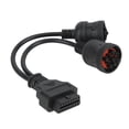 thumbnail image 2 of J1939 J1708 To OBD 2 Adapter, Conversion Diagnostic Y Cable High Toughness Functional Stable 30cm Long  for Diesel Trucks Buses Trailers, 2 of 8