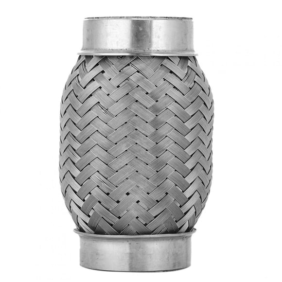 Exhaust Flexible Pipe,1.5 x 4in Stainless Stainless Steel Flexible Pipe Car Accessories Finest Materials