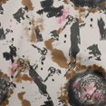 thumbnail image 1 of oneOone Viscose Chiffon Brown Fabric Abstract Texture Fabric For Sewing Printed Craft Fabric By The Yard 42 Inch Wide, 1 of 4