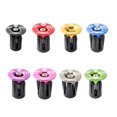 thumbnail image 1 of 1 Pair Handlebar Caps Component Sturdy Aluminum Alloy Plug Replacement Accessory Cycling Fitting Handle Plug Parts Bike Part Replacement for Replace Pink, 1 of 7