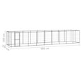thumbnail image 4 of vidaXL Chenil Extérieur pour Chien en Acier 21,78 M2, 4 of 4