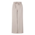 thumbnail image 4 of Jsaierl Womens Casual Wide Leg Pants Ruffle Elastic Drawstring Palazzo Pants Loose Comfy Trousers with Pockets, 4 of 9