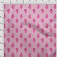 thumbnail image 3 of oneOone Cotton Poplin Fabric Leaves & Floral Block Printed Craft Fabric BTY 42 Inch Wide, 3 of 4