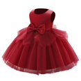 thumbnail image 1 of Toddler Outfits Girls Holiday Outfits Baby Girl Dresses Spring And Fall Long Sleeve Heart Pattern Patchwork Baby Dress, 1 of 6