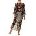 thumbnail image 3 of Gupgi Cardigan en Dentelle pour Femmes, Cache-Maillot de Bikini, Ajouré, Transparent, Long Kimono de Plage, 3 of 8