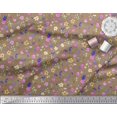 thumbnail image 3 of Soimoi Silk Fabric Flower Watercolor Print Sewing Fabric Yard 42 Inch Wide, 3 of 3