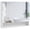 White, variant on kleankin Wall Mounted Bathroom Medicine Cabinet with Mirror