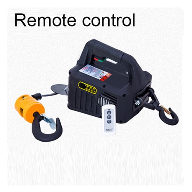 500kg Remote Control Crane Hoist Wire Rope Electric Hoist Aluminum Shell Hoist Household Indoor Small Crane Hoist