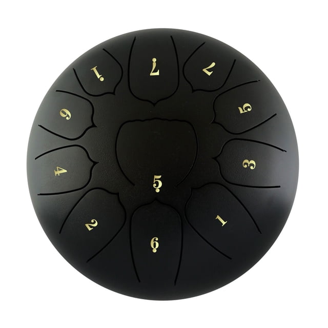 Amdohai 10 Inch Steel Tongue Drum 11 Notes Handpan Drum