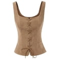thumbnail image 1 of BLVB Corset Renaissance pour Femmes, Débardeur Médiéval Sans Manches, Tenue Western Grande Taille, Corset à Lacets, 1 of 5
