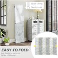thumbnail image 4 of HOMCOM 5.5' 6 Panel Room Divider Folding Privacy Screen Panels, White, 4 of 10