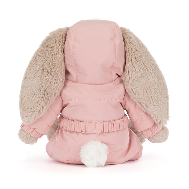 Jellycat Bashful Bunny Snow Suit Stuffed Animal, 12.2 Inch Soft