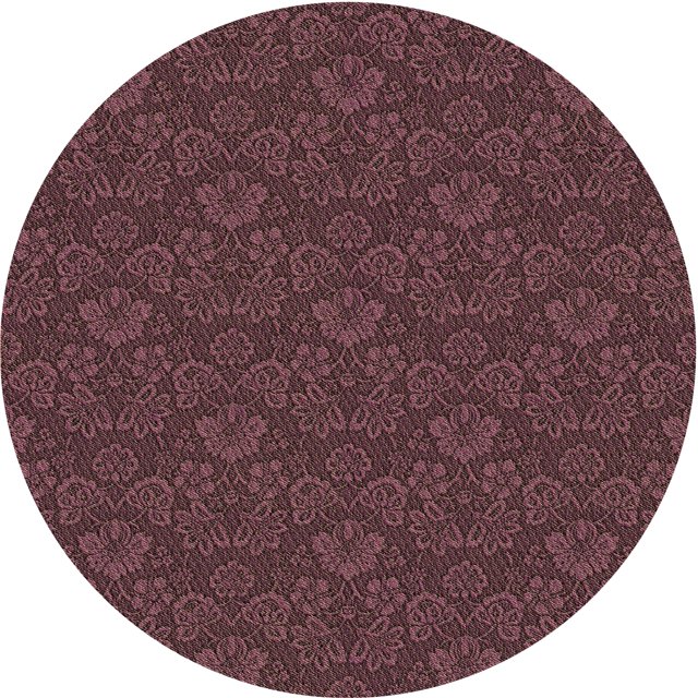 Ahgly Company Tapis d'Intérieur Lavables en Machine, Ronds, Rouges Cerises Transitionnels, 5' Ronds
