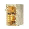 thumbnail image 1 of Bookstore Led Lights Model House Booknook Shelf Insert Puzzles Wooden Retro 3D Eternal DIY Decorations, 1 of 11
