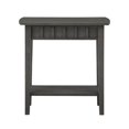 thumbnail image 4 of Convenience Concepts Table d'Appoint Dennis avec Tablette, Fini Bois Gris, 4 of 7