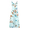 thumbnail image 5 of Drppepioner Robes Femmes Été Robe Décontractée Ample Sans Manches Imprimé Floral Tournesol Bleu Clair 12(TTG), 5 of 5
