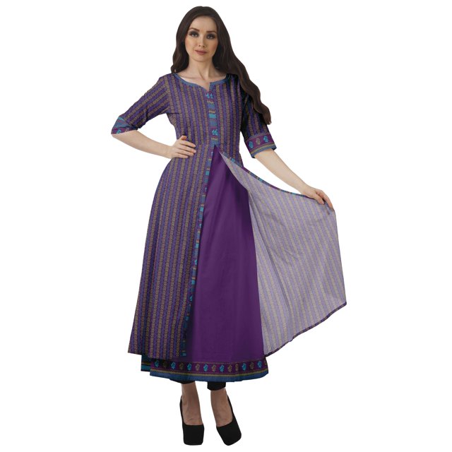 Moomaya Ensemble Kurta de Fête Indienne de Designer Ensemble Ethnique Robe Tunique Pantalon pour Femmes-G
