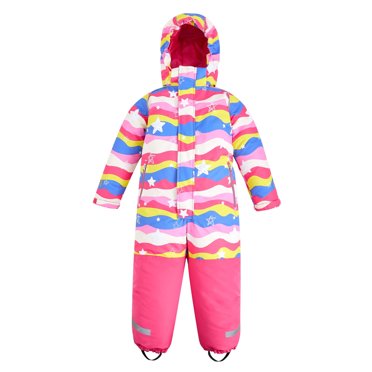 Kuleyang Combinaison de Neige une Pièce pour Enfants, Combinaison de Ski pour Garçons et Filles 3-9 Ans, Salopette d'Hiver Imperméable pour Tout-Petits