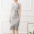thumbnail image 1 of UPPADA Robe de Cocktail pour Femmes à Manches Longues Robe d'Invitée de Mariage Fente Latérale Jolie Robe Formelle Évasée Taille Haute Robe de Fête Robe de Bal Robe de Cocktail Liquidation Robes pour Femmes, 1 of 6