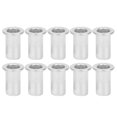 thumbnail image 1 of M5 Rivet Nut, 100pcs Blind Rivet Nut Nutserts Aluminum Flat Head Threaded Insert Nut For The Fastening Field Of Various Metal Plates, 1 of 8