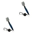 thumbnail image 4 of Ruiboury Golf Club Brush Portable Handheld Replacement Double-sided Ball Shoe Brushes Blue with Lid 2Set, 4 of 6