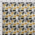 thumbnail image 3 of oneOone Cotton Cambric Yellow Fabric Triangle Craft Projects Decor Fabric Printed By The Yard 56 Inch Wide, 3 of 4