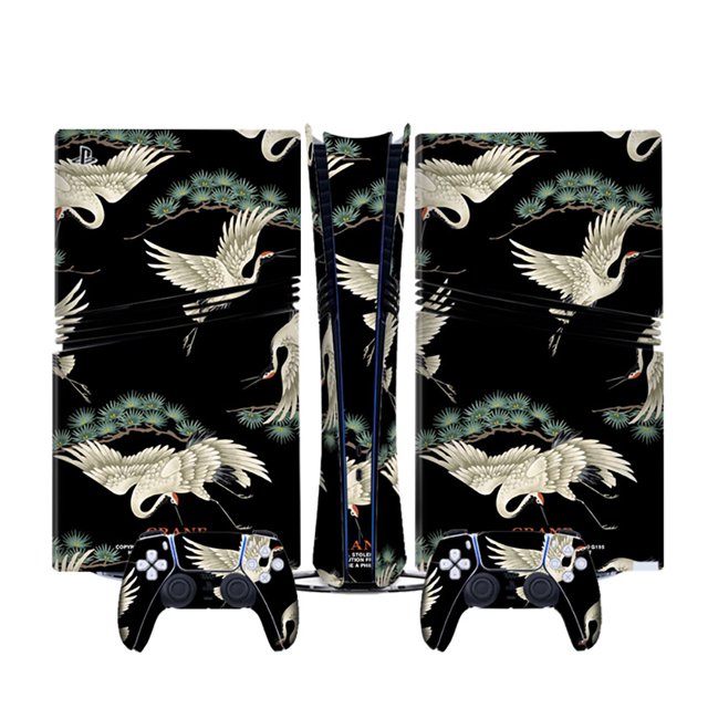 Compatible With PS5 Pro Consoles Cartoon Anime Stickers Set, Cute Custom Decals with Game Controller Skin