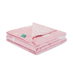 WEIGHTED IDEA Couverture pondérale pour enfants, 7 LBS, 41" x 60" Couverture de refroidissement pour les enfants (Pink)
