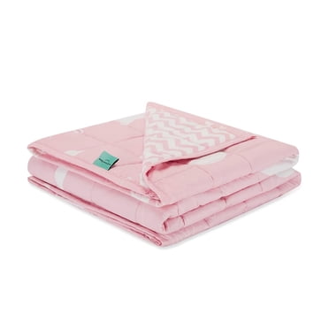 Idée Pondérée Couverture Pondérée pour Enfants, 7 Lb, 41 Pouces x 60 Pouces Couverture Rafraîchissante pour Enfants (Rose)