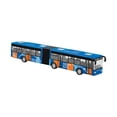 thumbnail image 3 of Diecast Bus Toy Two Section Articulated Bus Toy, Metal Decoration Alloy Pull Back Bus Simulation Transit Bus Model for Reward blue, 3 of 8