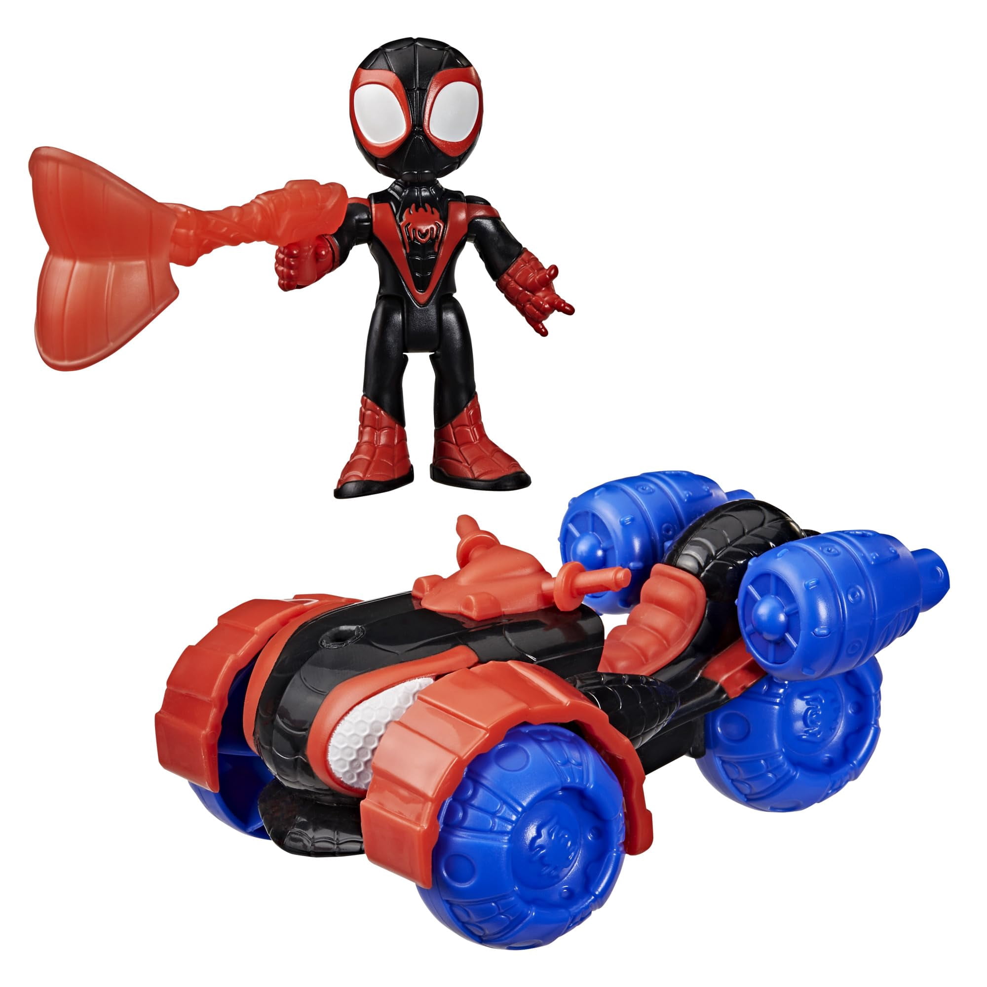 Marvel Spidey et ses Amis Extraordinaires, véhicule Techno-Quad et figurine Miles « Spin » Morales