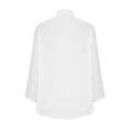 thumbnail image 5 of Timegard Chemises pour Femmes en Coton et Lin à Boutons, Col à Revers, Blouse à Manches 3/4, Hauts d'Automne avec Poches, 5 of 5