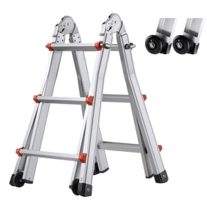 VEVOR Telescoping Ladder A Frame 9.5 FT Extension Multi-Function